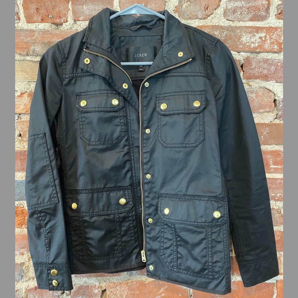 Green J. Crew Field Jacket